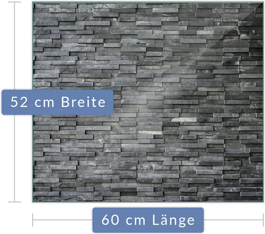 Tagliere Gigante 60x52 e Protezione Piano Cottura Ardesia - Universale