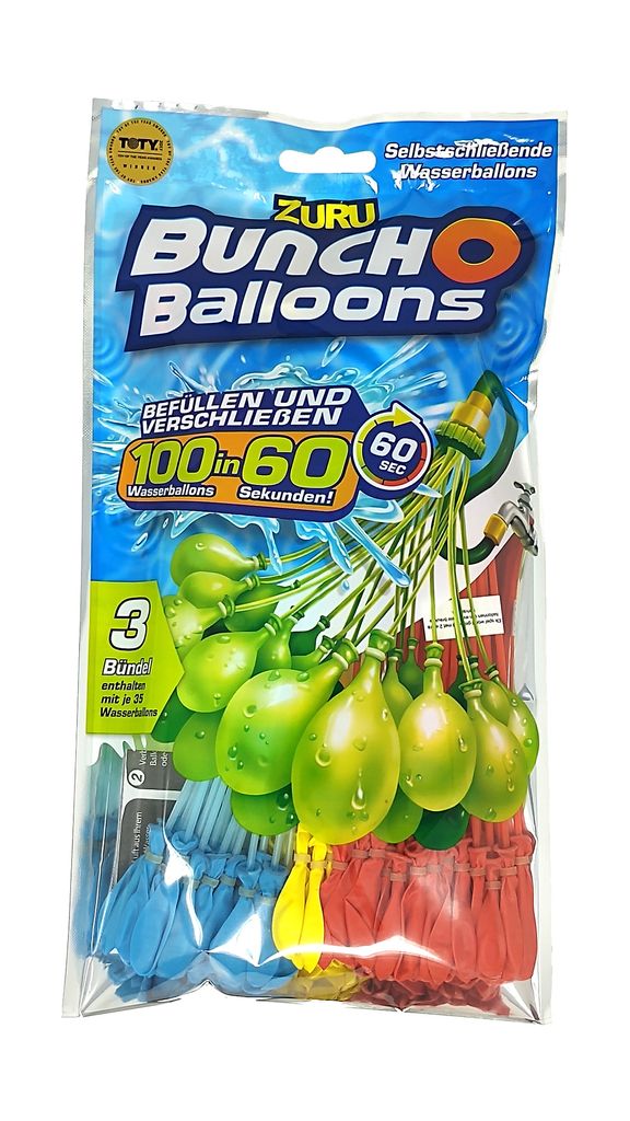 100 Stk Aqua Fun Wasserbomben die sich selbst verschließen Wasserballon 
