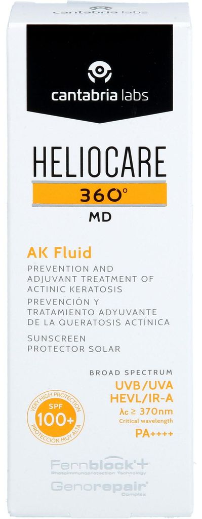HELIOCARE 360 AK Fluid SPF 100+ präventive und ergänzende Behandlung bei Aktinischen Keratosen, 50 ml Gel