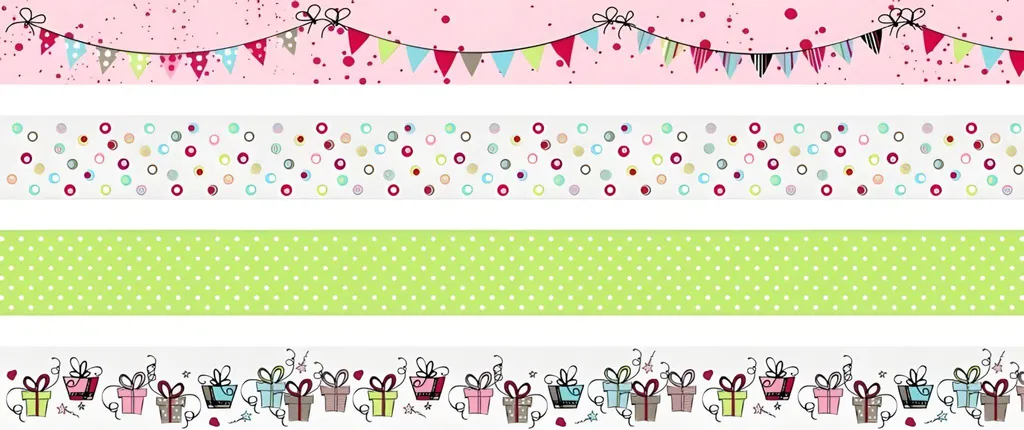 Heyda 203584363 Deco Tapes Garland Pastel - Ruban Adhésif de 5m x 15mm