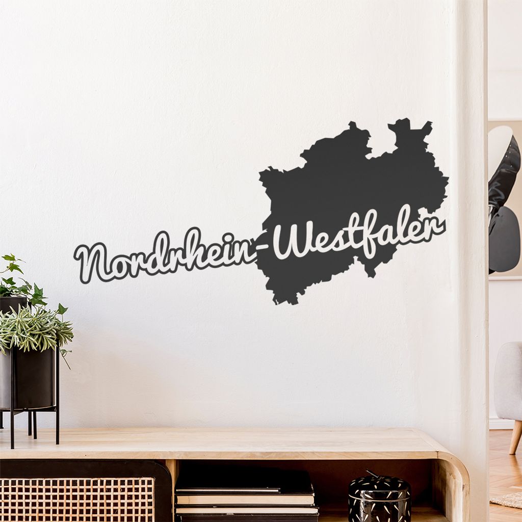 Nordrhein-Westfale Herkunft Wandtattoo Wandaufkleber Wall Sticker - Dekoration, Küche, Wohnzimmer, Schlafzimmer, Badezimmer