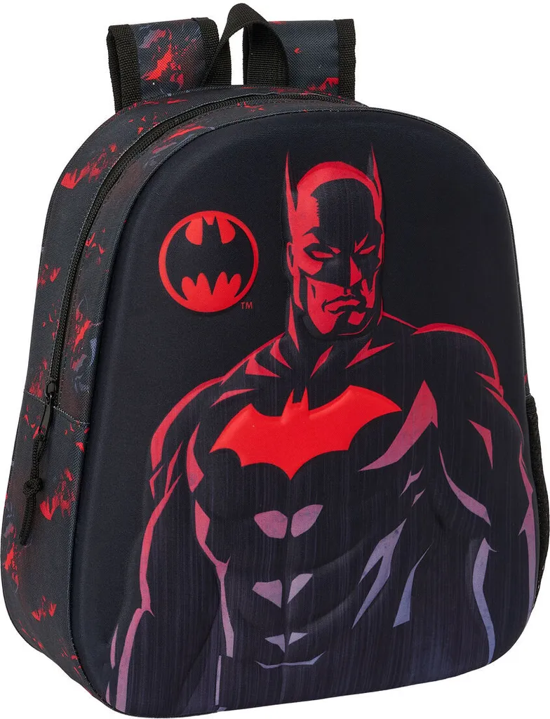 Zainetto Batman 3D 27 x 33 cm Nero | Accessori Scuola per Bambini