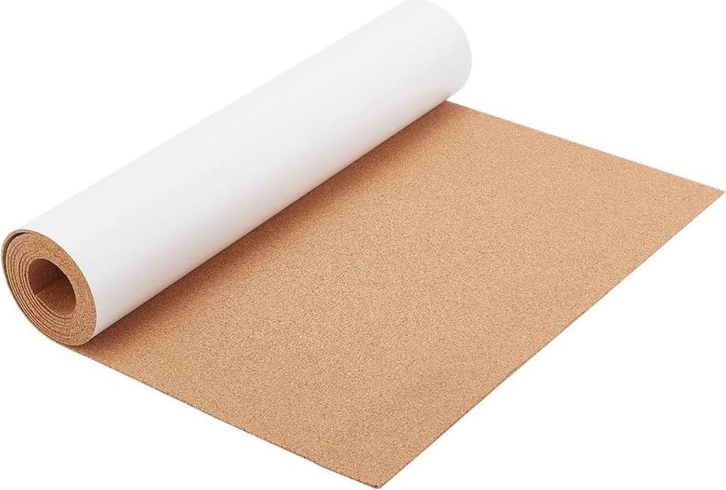 Korkplatte mit Antislip - Ideal für Do-It-Yourself-Projekte - 1 Stück - Natürliches Holz - 400mm x 2000mm x 2mm