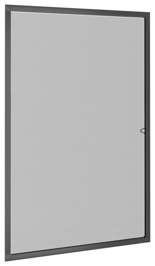 vidaXL Insektenschutz für Fenster Anthrazit 80x120 cm Produktbild 