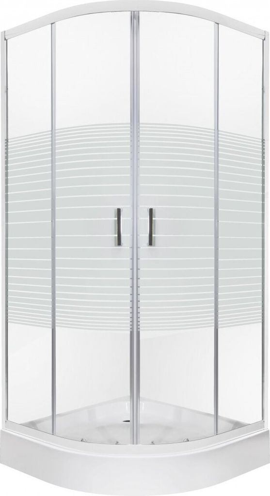 Kerra Madera Str80x80 Duschkabine mit Duschwanne (16cm), Produktbild 