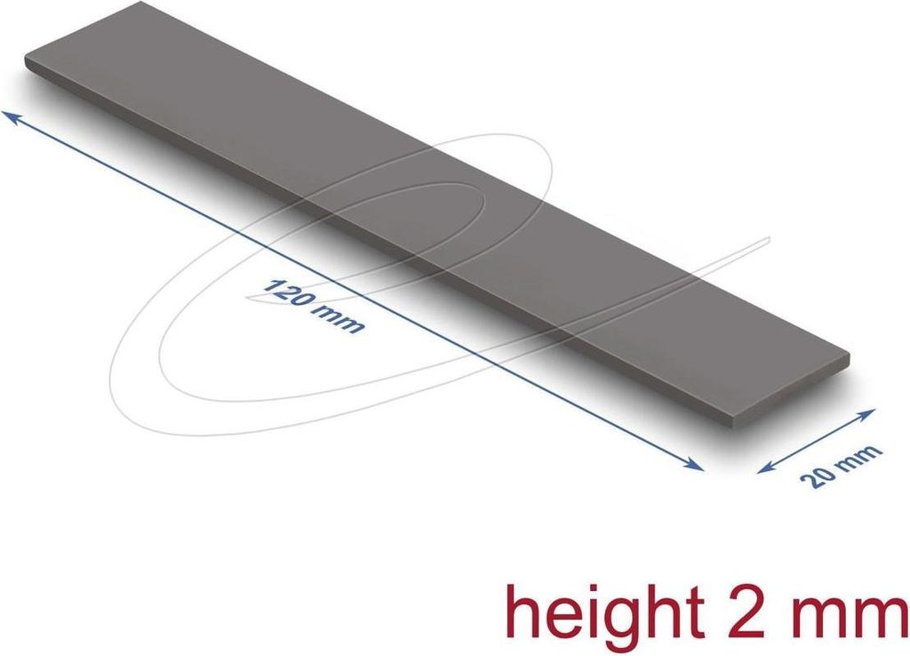 DELOCK Wärmeleitpad 120x20x2mm für M.2 Module 3,2 W/mK