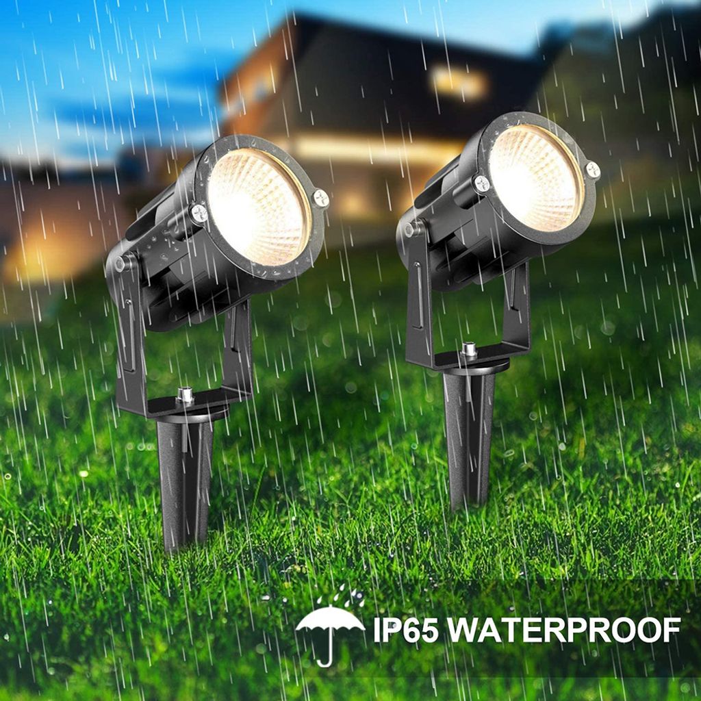 2 Stück 6W Garten LED Strahler RGB Warmweiß Außen Produktbild 5