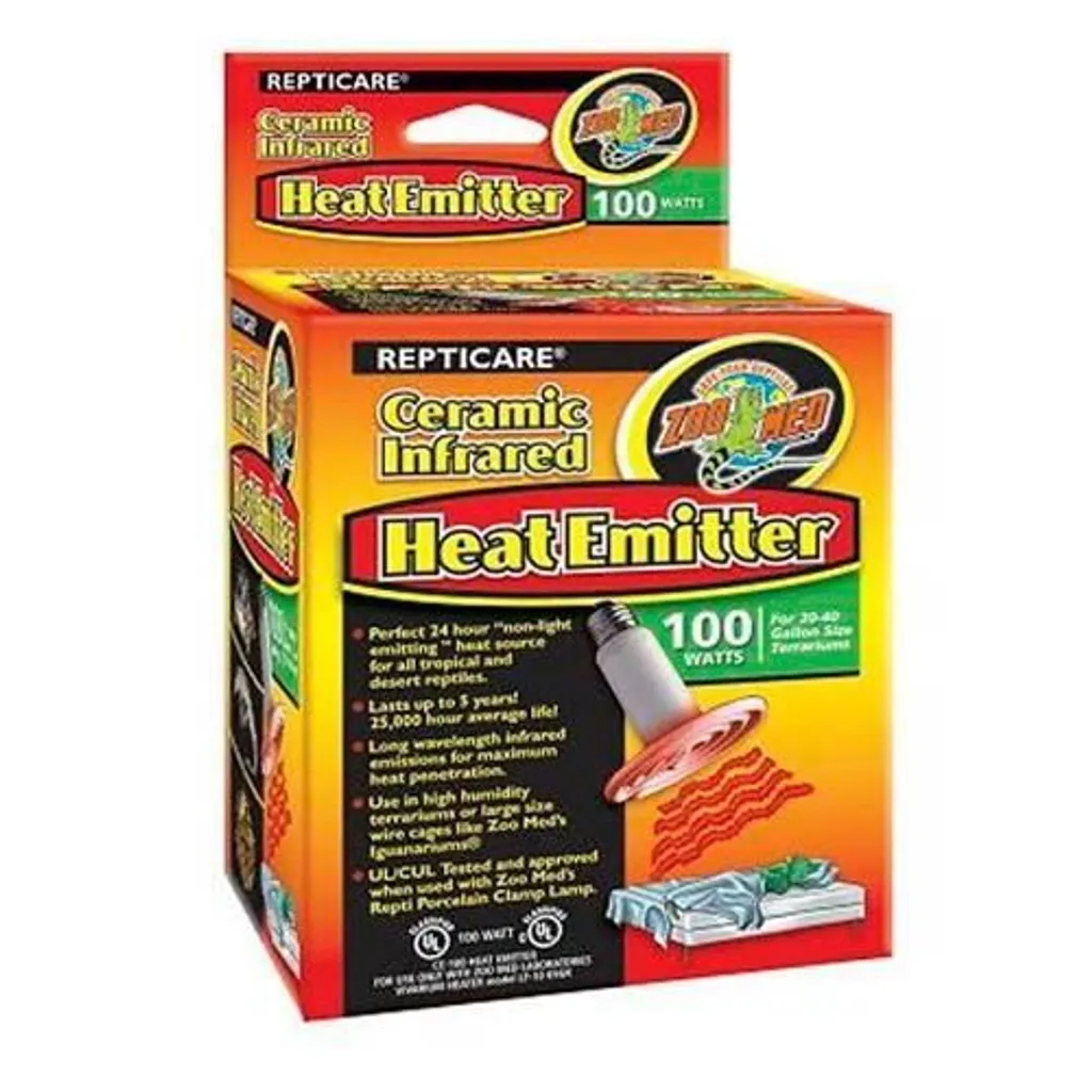 Solution Chaleur Constante Zoo Med Céramique 100W pour Terrariums