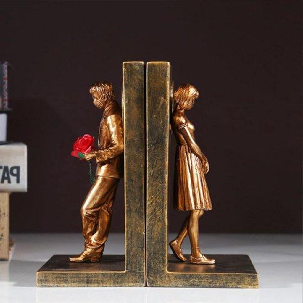 Handgefertigte Dekorationsstützen - 2 Stück - Gold - Handarbeit