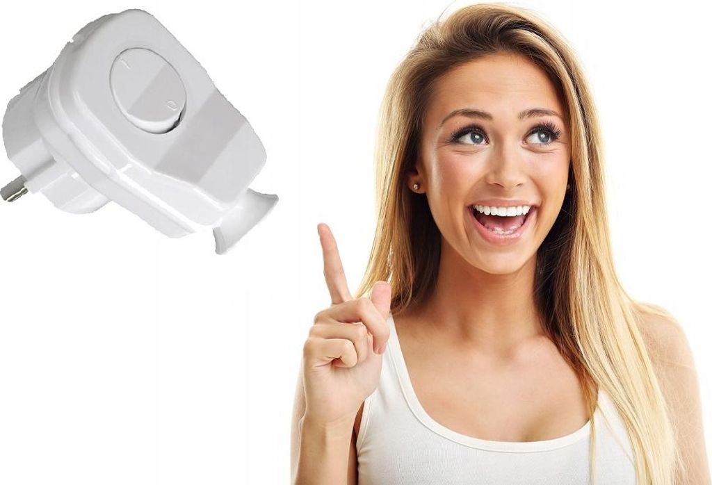 ORNO| Winkelstecker 2p+z UNI-Schuko - Weiß - Mit Schalter - Ideal für Netzinstallationen