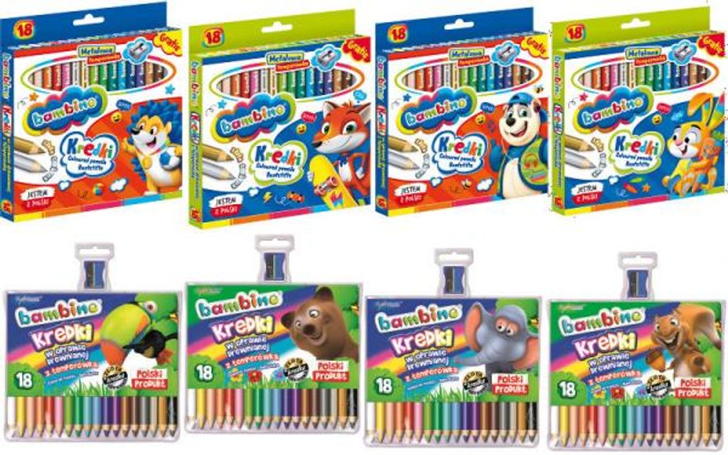 ST-Majewski Kredki Bambino 18 kolorów Obrázek produktu 