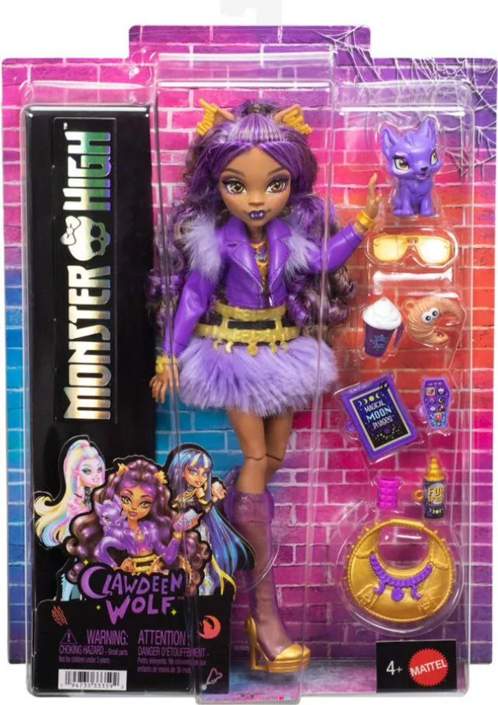 Poupée Clawdeen Wolf Monster High Articulée aux Cheveux Longs de chez Mattel