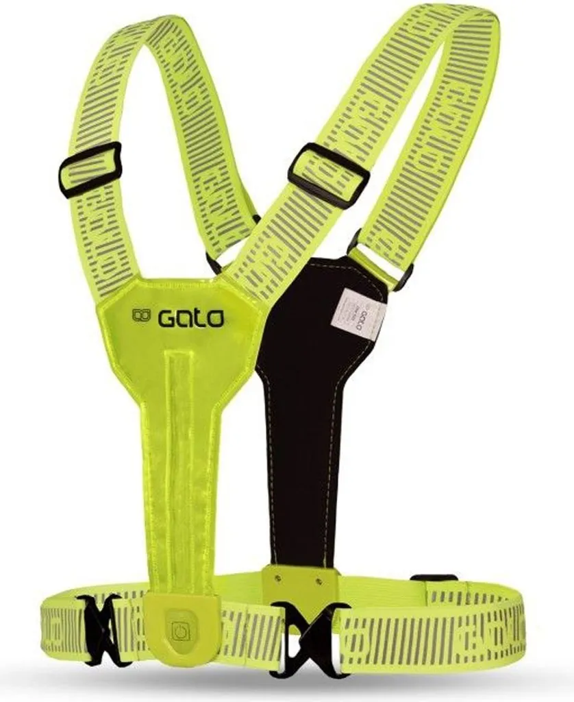 Gato LED Vest ULTRA Gilet de sécurité Jaune USB Haute Visibilité