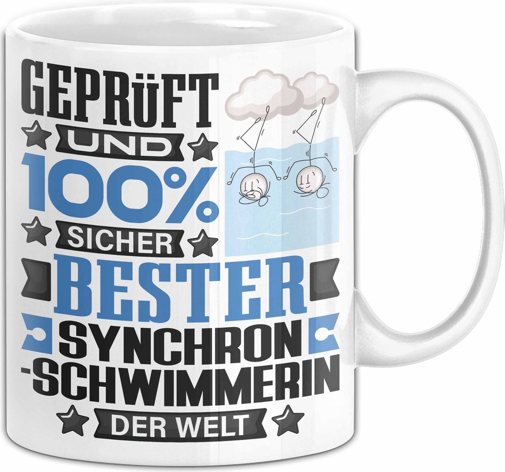 Synchronschwimmerin Geschenk Lustiger Spruch für Synchronschwimmerin Geschenkidee Bester Synchronschwimmerin Der Welt (Weiß)