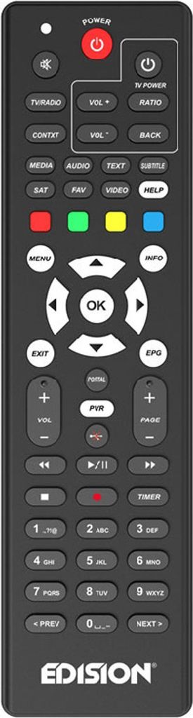 Fernbedienung Edision EDI-RCU 3 Learn OS für alle Edision Produktbild 