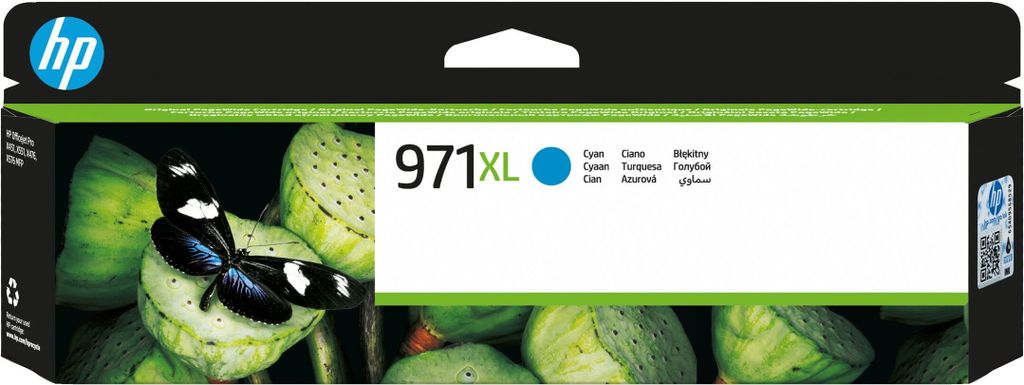 HP 971XL - Rendement élevé - cyan - original Image du produit 