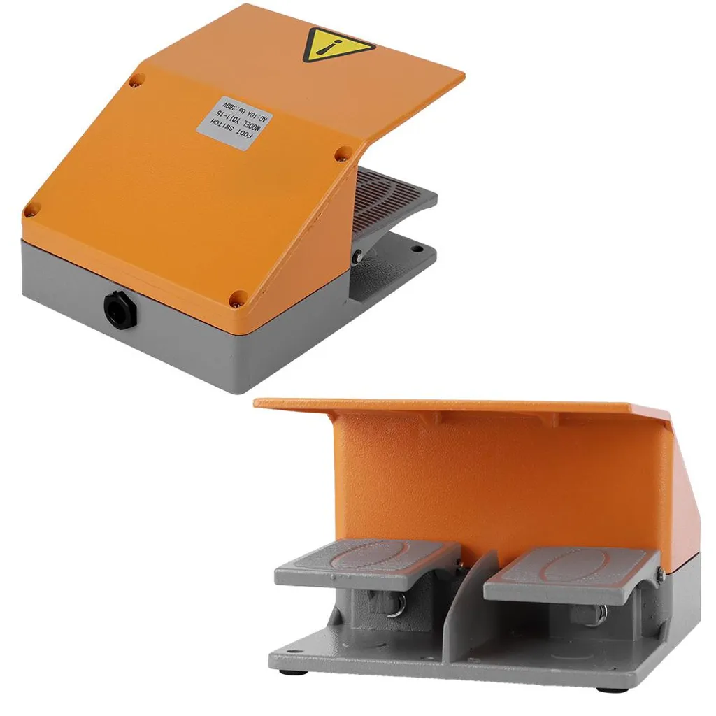 Pédale de commande double 380 VCA avec kit de fixation complet