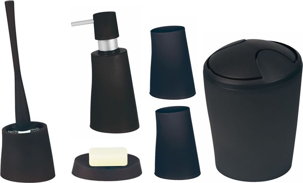 Set da bagno Spirella, accessori da bagno in 6 pezzi Muovi Immagine del prodotto 