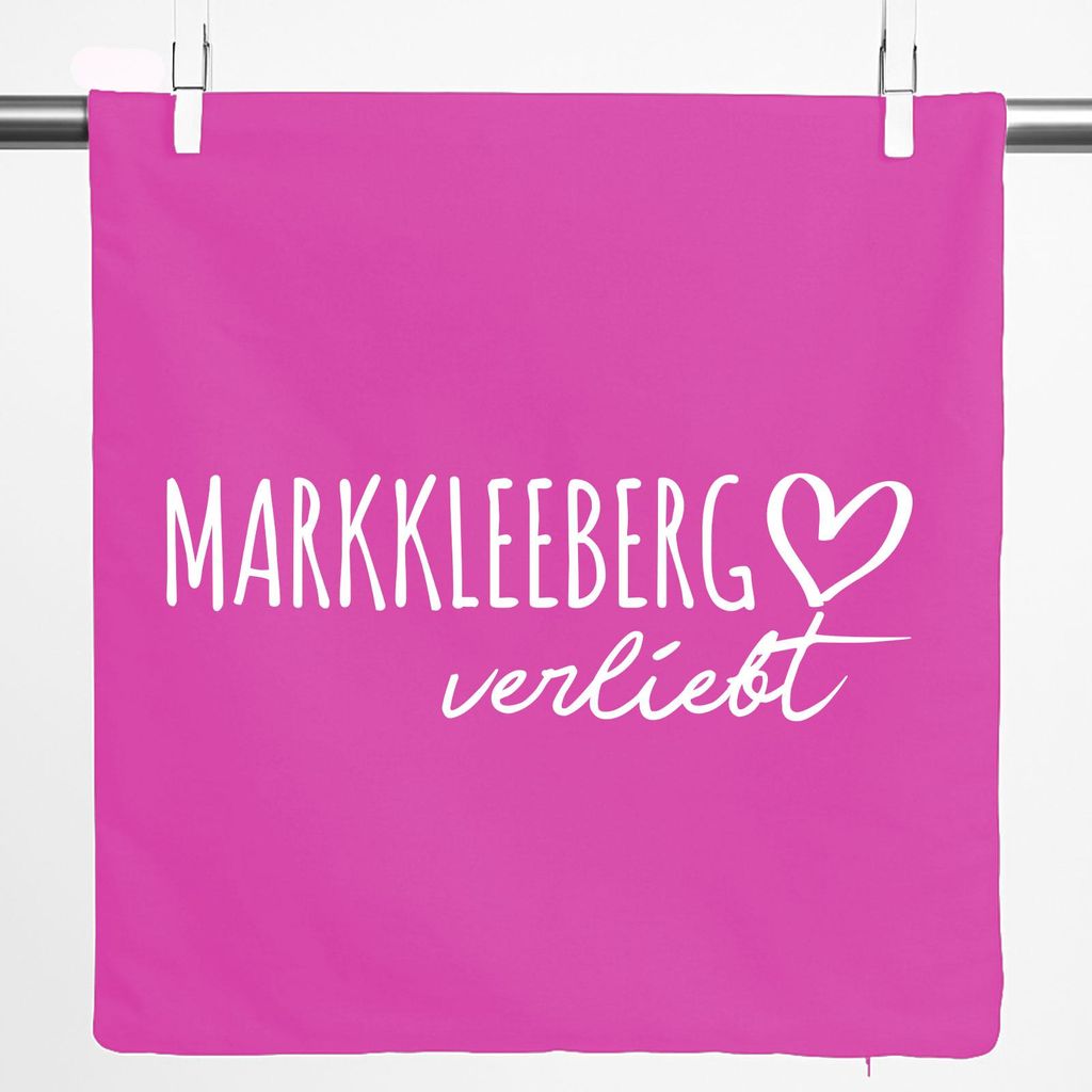 Huuraa Kissenbezug Markkleeberg verliebt 40x40cm Fuchsia Baumwolle Dekokissenbezug Geschenkidee