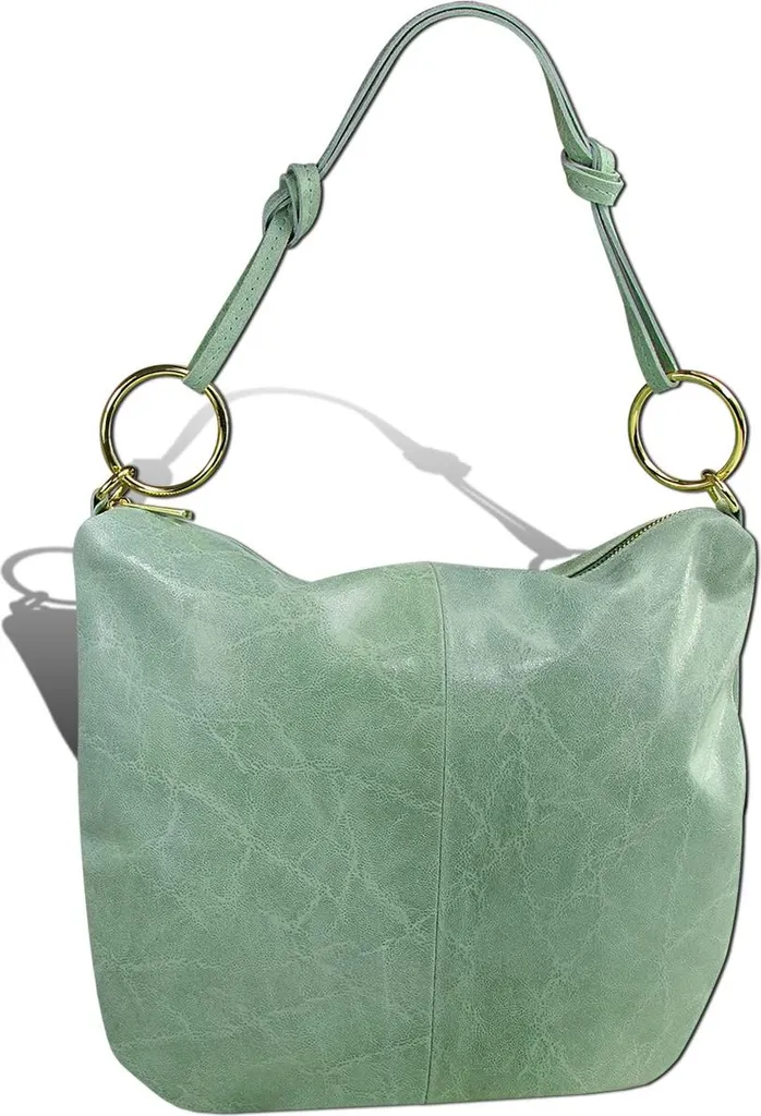 Toscanto Borsa a Tracolla Pelle Verde Menta D2OTTM111UG | Vera Pelle