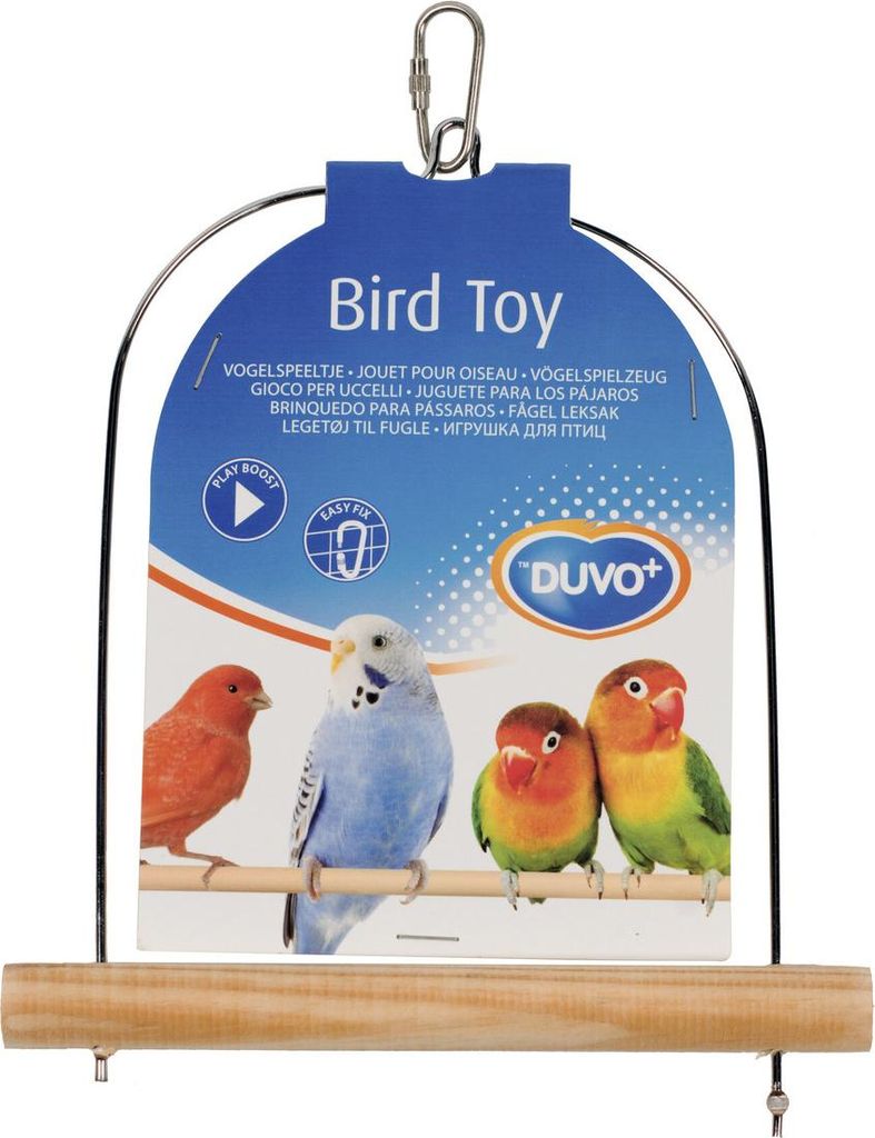 Hojdačka vták drevo, kov Duvo+ 23x17cm Obrázok produktu 