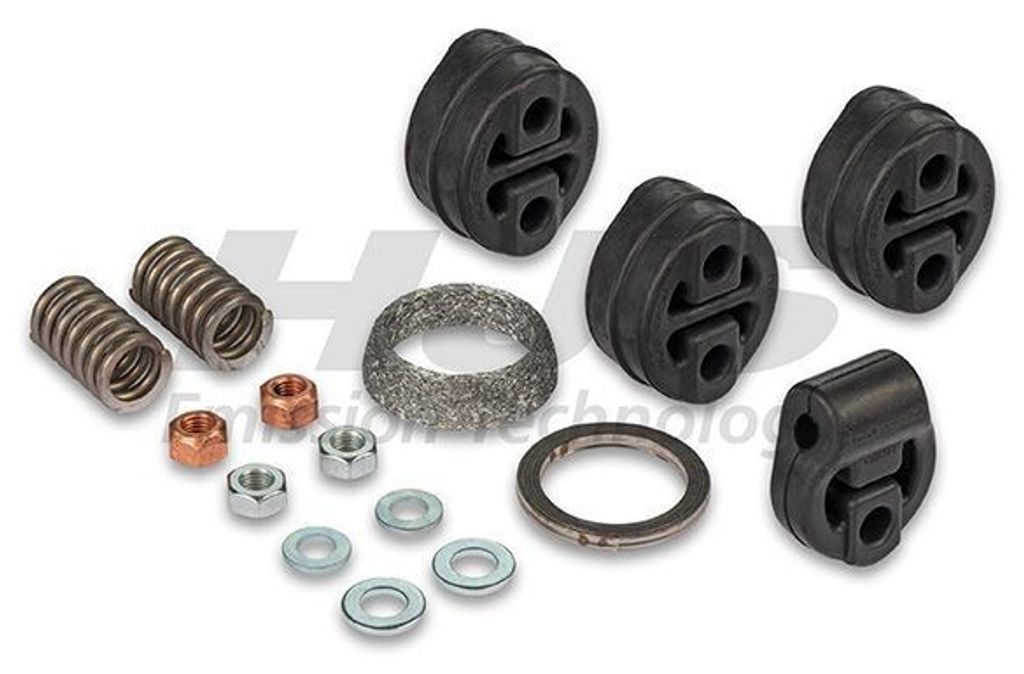 HJS 82 44 7650 Montagesatz Auspuffanlage Abgasanlage für MAZDA 323 P V (BA) FAMILIA V (BA) FAMILIA V (BG8)