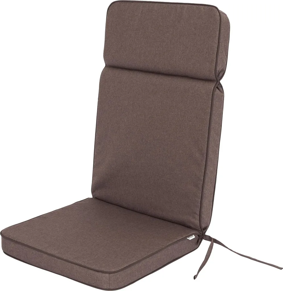Soulagez votre dos avec le coussin de chaise de jardin Eliza 119x49 Marron