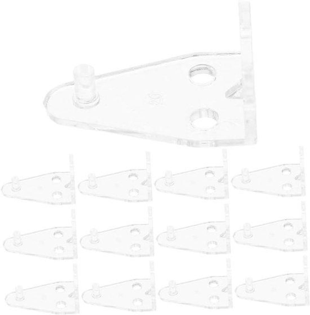 Plastische Haken für horizontale Jalousien, 30 Stks, 2 Zoll, Bodenrail, Kunststoff, Vervanging, Doorzichtige, Beugel, Haken