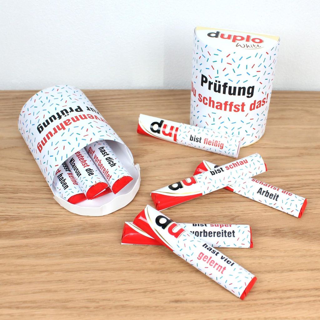 PAPIER SET - Duplo Prüfung Du schaffst das Motivation