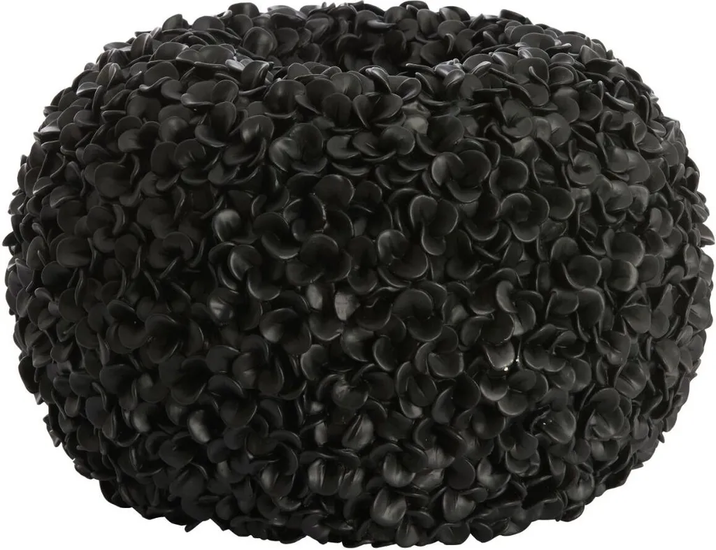 Vase noir mat Phylia 48x30 cm - Design stable pour grands bouquets