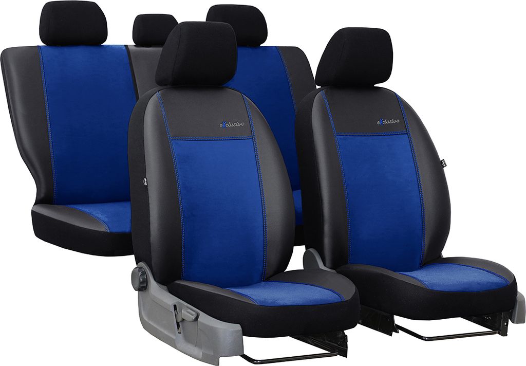 Autositzbezüge Universal Schonbezüge für Auto Exclusive Alkantara, Blau