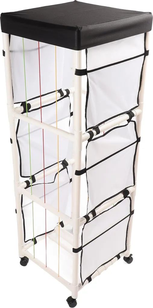 Rete Appendi Peluche 2 Metri Con 30 Mollette – Organizer Da Parete In Cotone Per Bambole, Calzini E Cappelli - 4