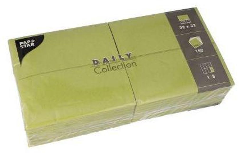 900 Papstar Servietten DAILY Collection 1/8-Falz 32 cm x 32 Produktbild 