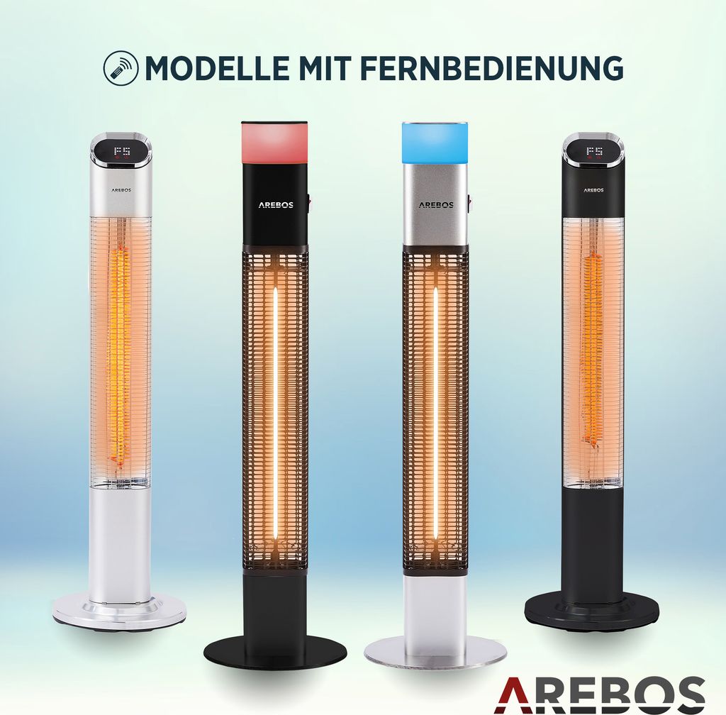 AREBOS Promiennik stojący 2000 W, 2 ustawienia ciepła, Zdjęcie produktu 7