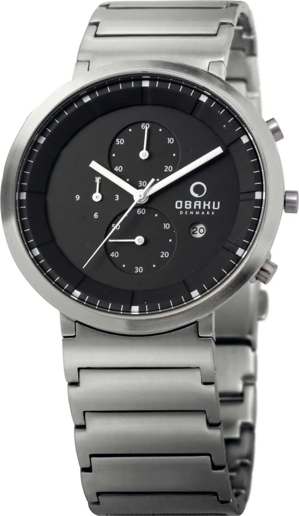 Orologio Obaku Denmark V147GCBSC1 Argento: Cronografo Uomo Elegante