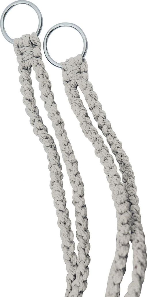 Hängestuhl, 80 cm, inklusive Kissen, Natur, Hängematte für drinnen und draußen, schwebender Hängestuhl, Korb, Schaukel, aus Baumwolle, gefloch...