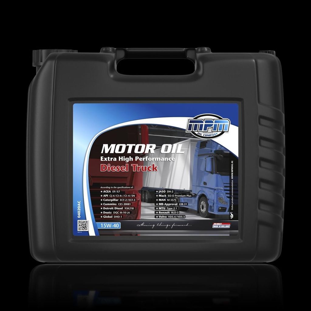 20 Liter MPM 15W-40 Extra High Performance Diesel Truck DQC III-10 LA ALLISON TES-439 CATERPILLAR ECF-3 CUMMINS CES 20081 CUMMINS CES 20086 DDC DFS...