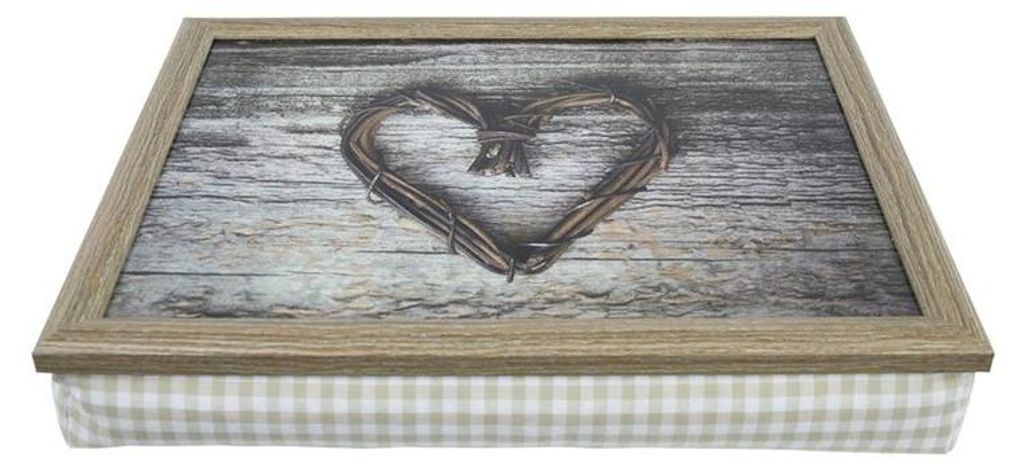 Mars & More Schosauflage - Herzdruck - Laptray - 43 x 33 cm Produktbild 