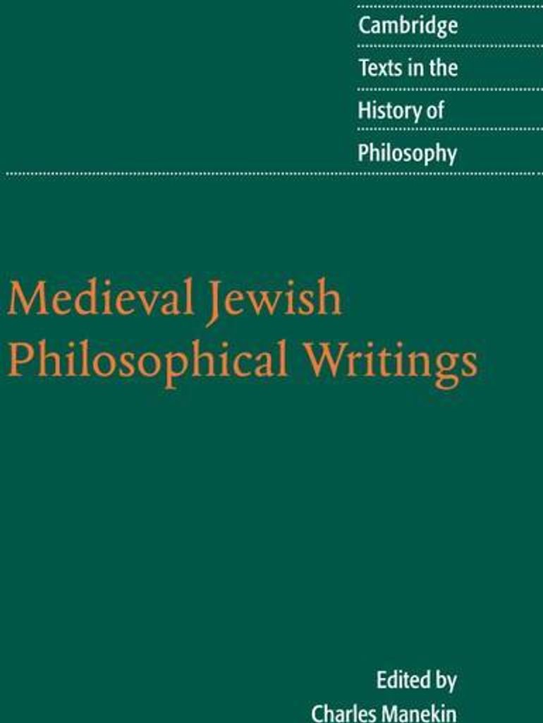 Medieval Jewish Philosophical Writings