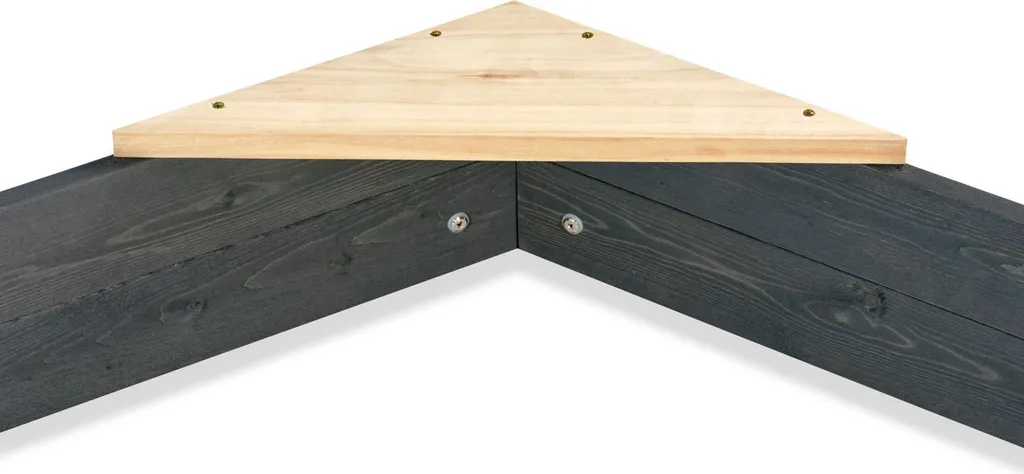 Bac à Sable Hexagonal en Bois EXIT Aksent 160x140 cm pour Enfant
