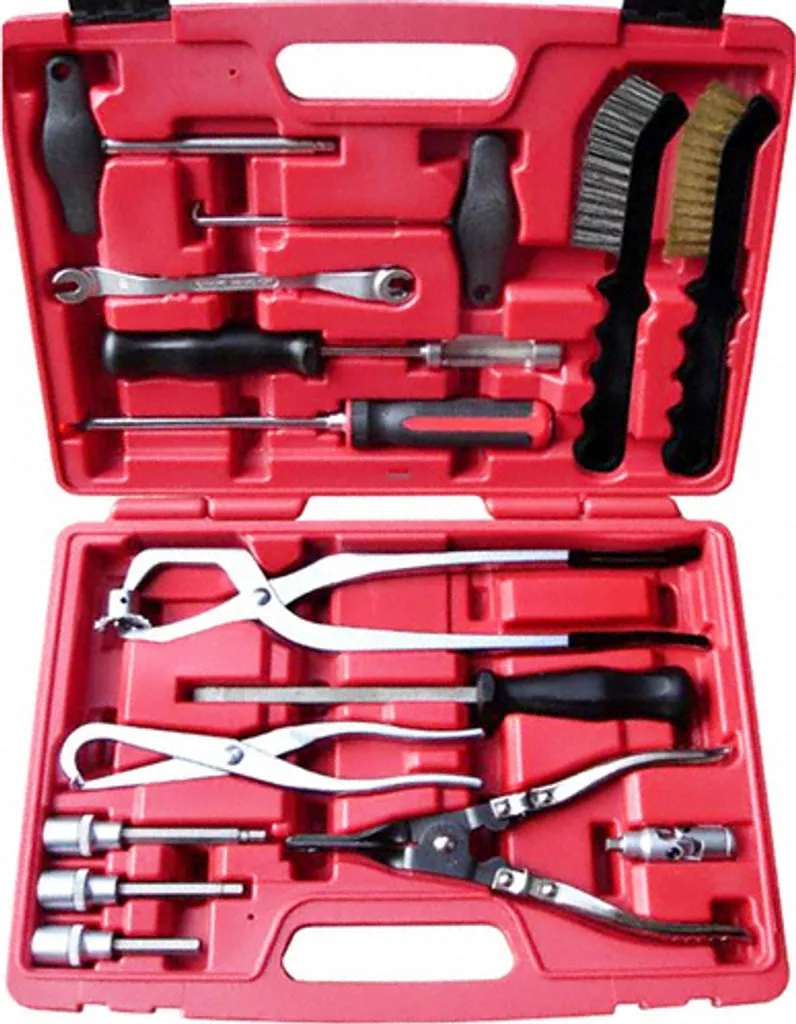 Pince ressorts et brosse pour freins : kit 15 pces contre le grippage