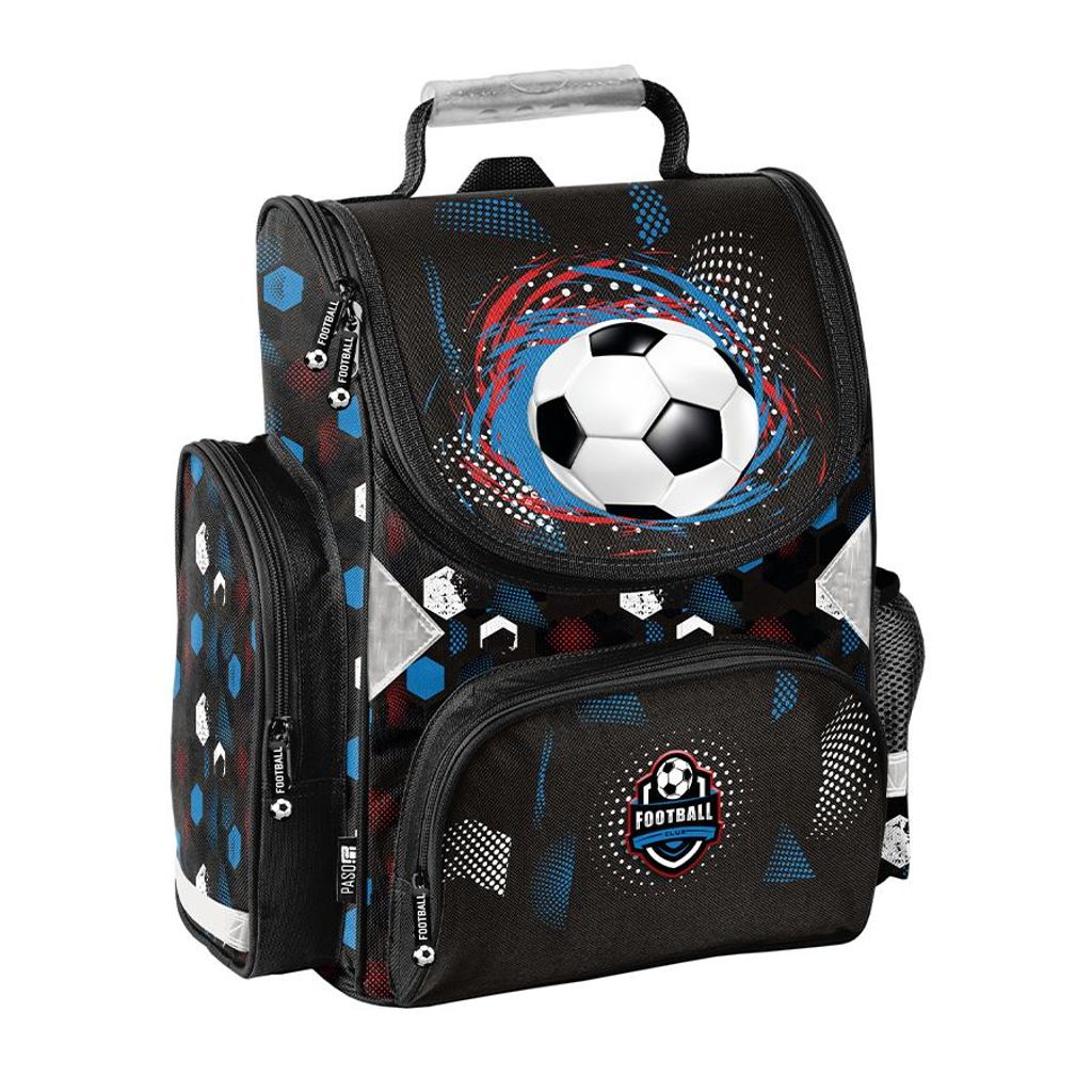 PASO Schulranzen für Jungen & Mädchen FOOTBALL 1 -3 Klasse Produktbild 
