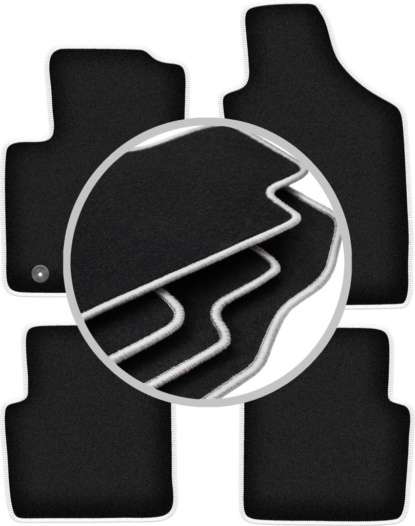 CARLUX-SILVER Autofußmatten für: Ford Ka MK2 Fließheck (2008-2012)