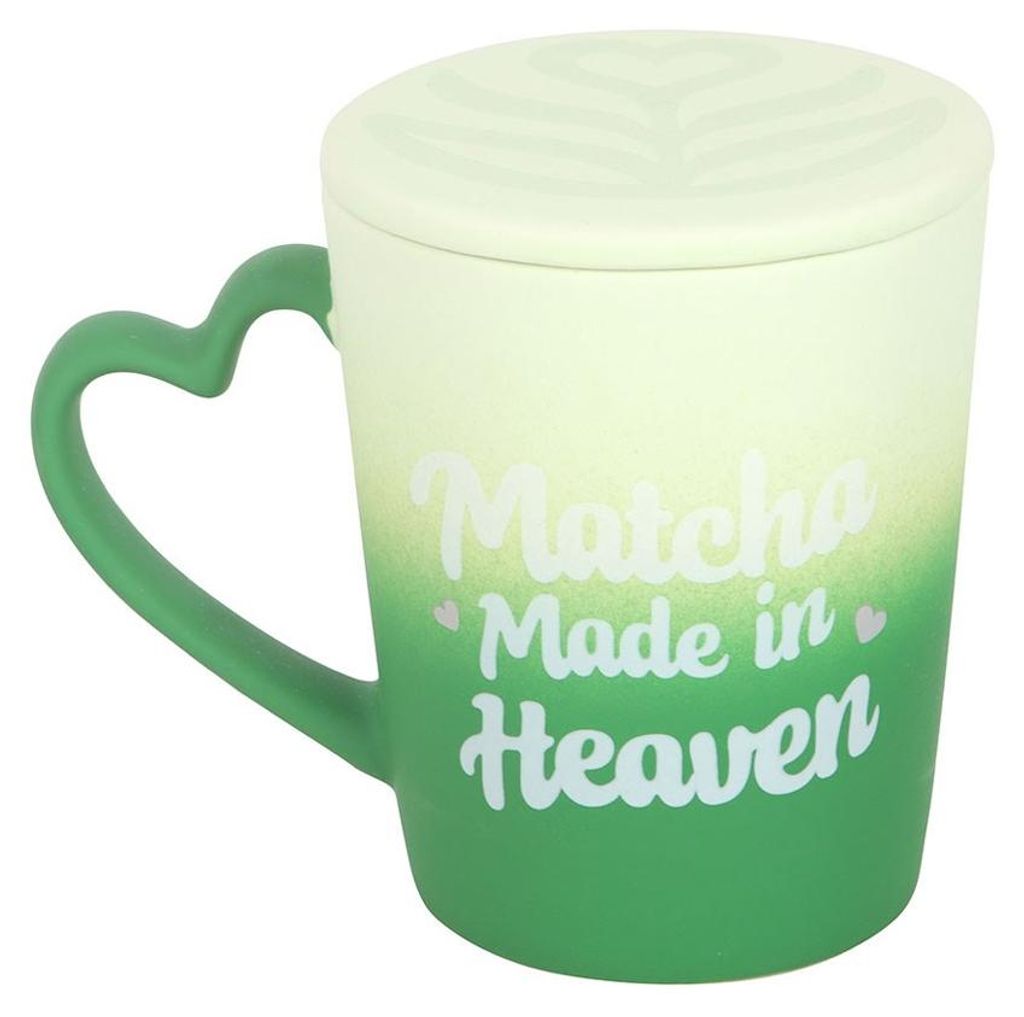 Something Different - "Matcha Heaven" Becher mit Deckel SD11020 (Einheitsgröße) (Grün/Salbei)