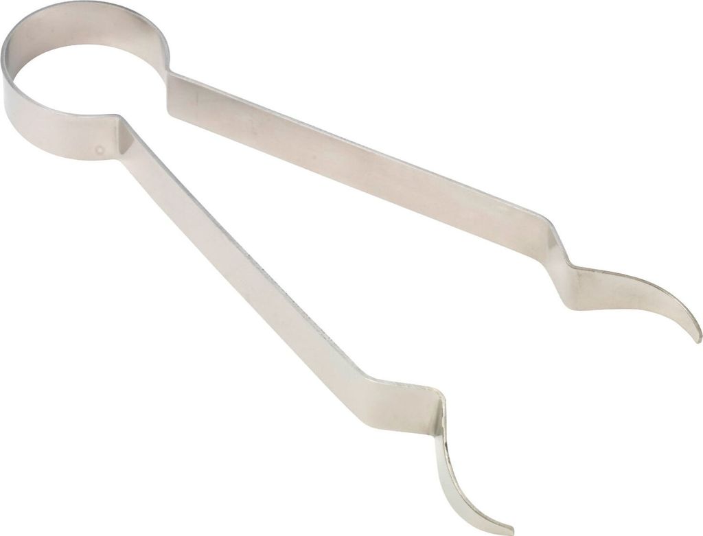 Räucherkohlenzange ca. 18 cm vernickelt glänzend - Räucherzange