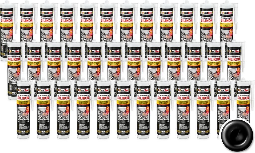 Isolbau Hochtemperatur Silikon, 36 x 300 ml Dichtmasse, Produktbild 