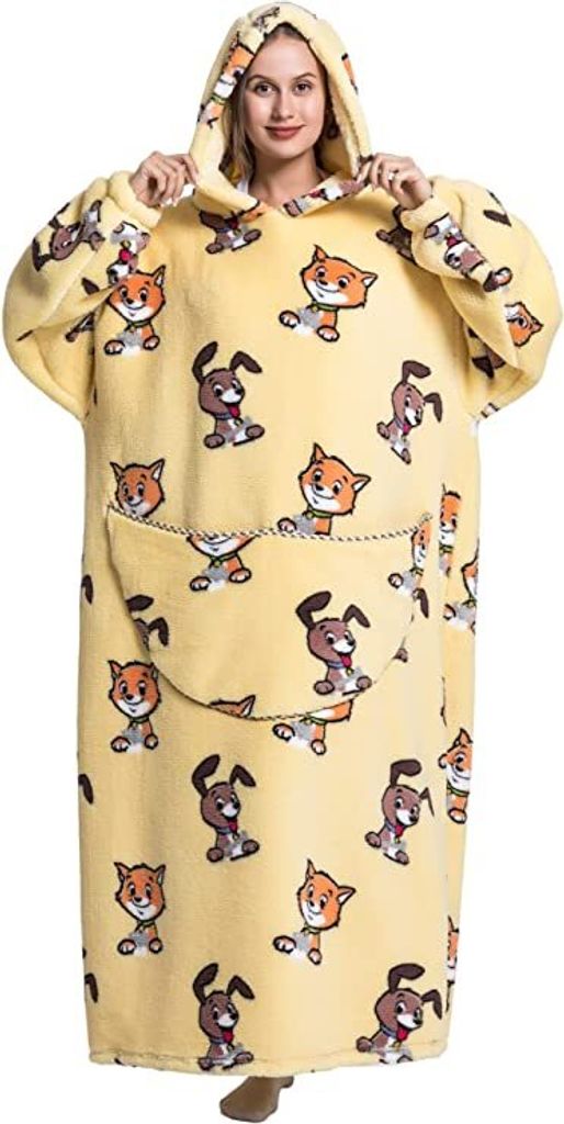 ASKSA Oversized Blanket Hoodie, Sherpa Fleece Kaufland.de