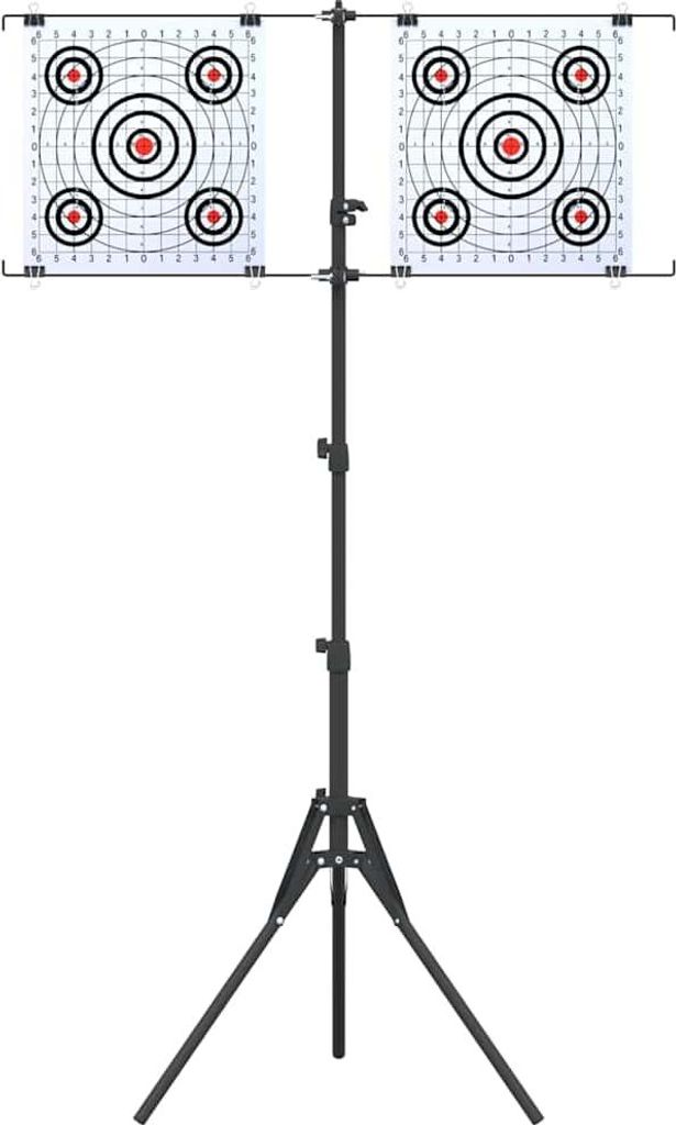 vidaXL Stojak Target czarno-biały 82,5 x 51 x 150 cm Zdjęcie produktu 