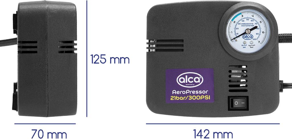 alca® Auto Kompressor mini 12V elektrische Luftpumpe Produktbild 3
