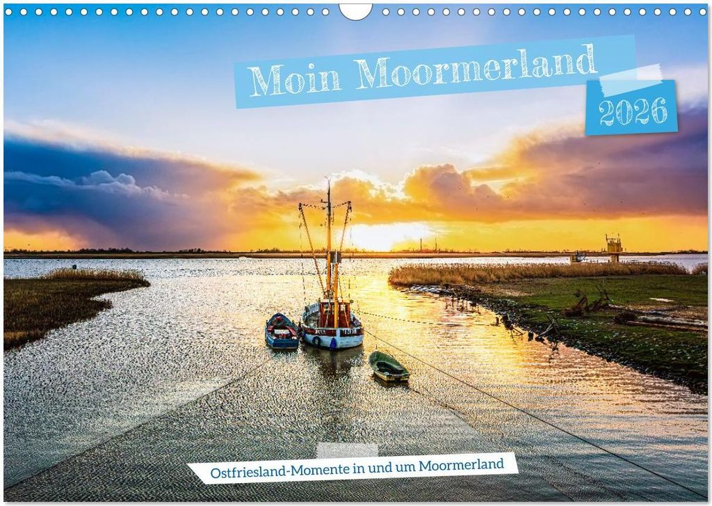 Moin Moormerland (Wandkalender 2026 DIN A3 quer), CALVENDO Monatskalender